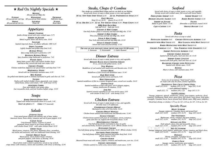 Red Ox Restaurant & Bar - Hampshire, IL