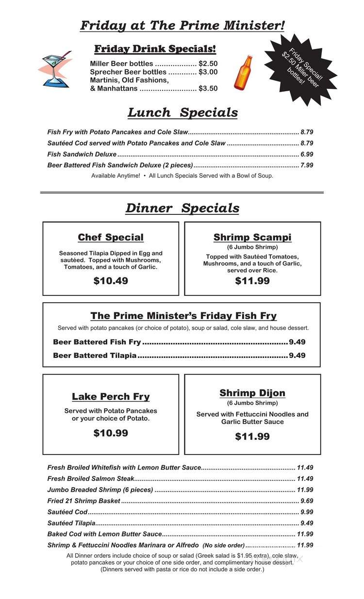 Prime Minister Family Restaurant - Thiensville, WI