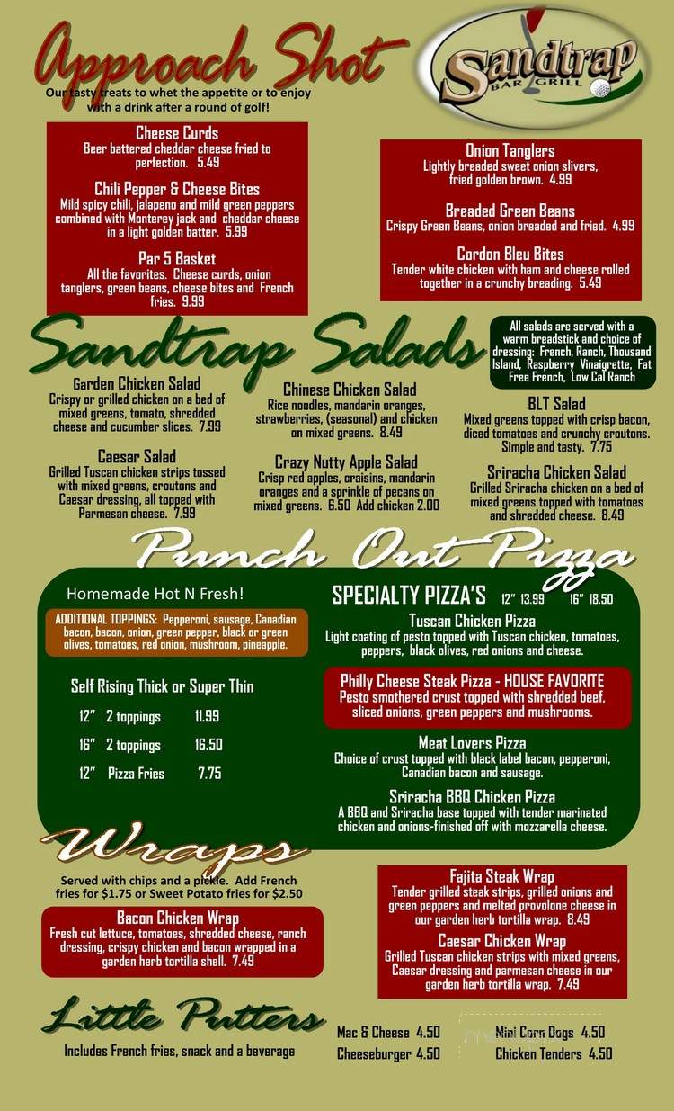 Sandtrap Bar & Grill - Phillips, WI