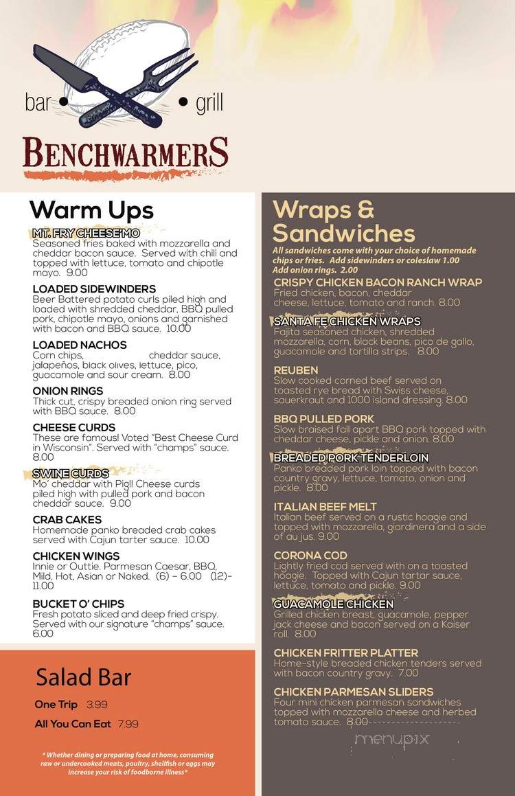 Benchwarmers Grill & Spirits - Freeport, IL