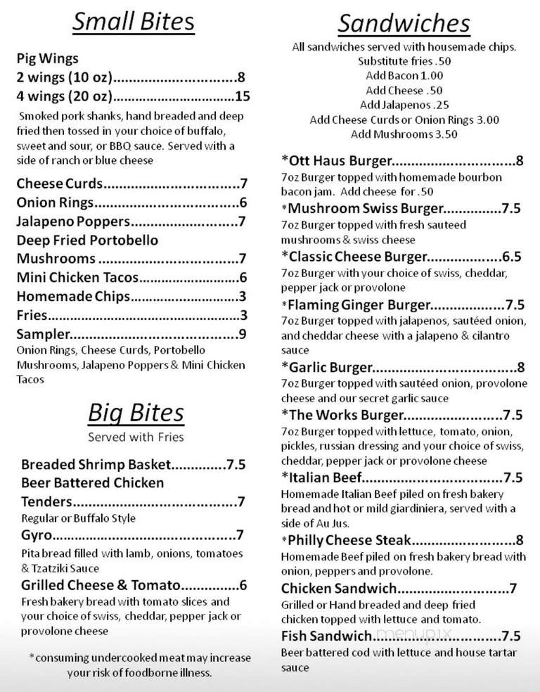 Ott Haus Pub & Grill - New Glarus, WI