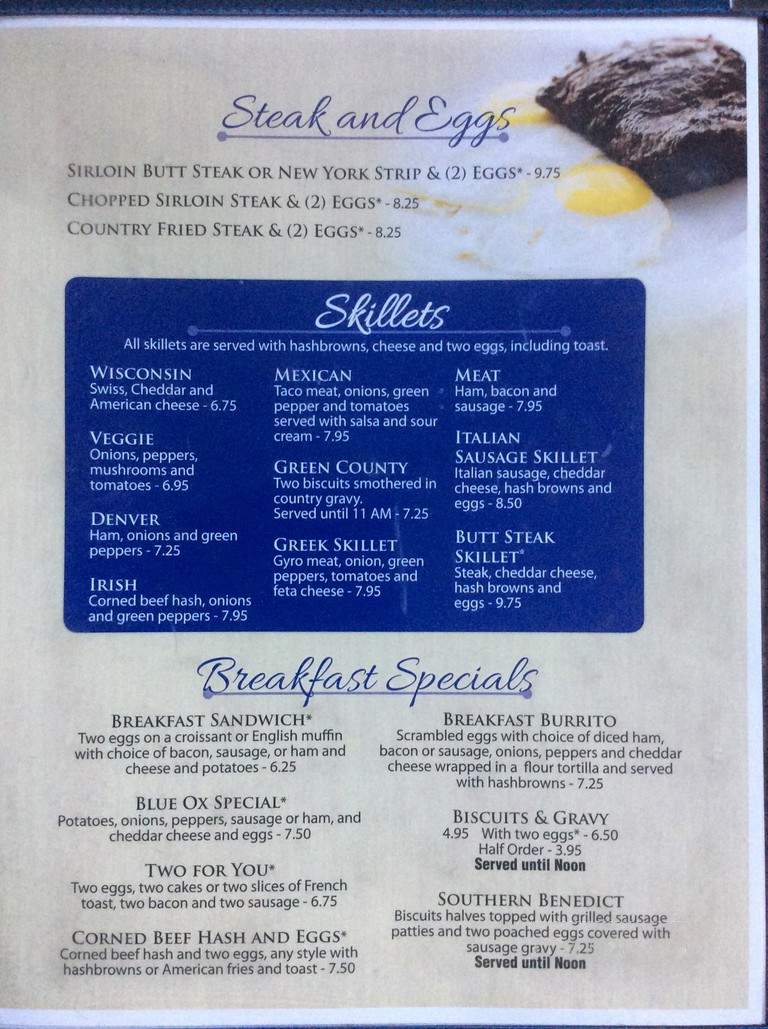 Blue Ox Family Restaurant - Monroe, WI