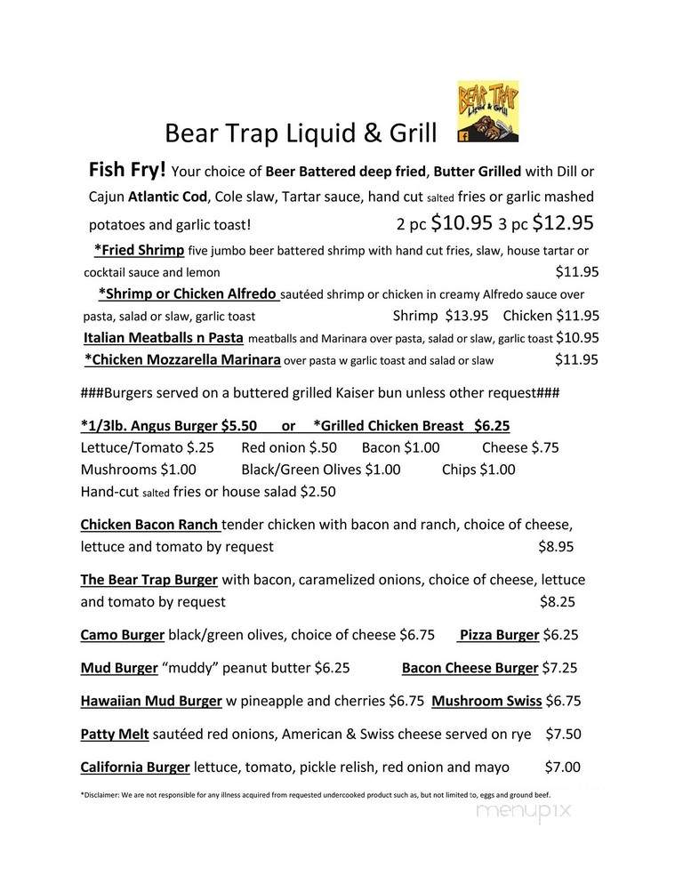 Trap & Fish Bar & Restaurant - Winter, WI