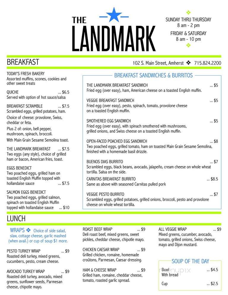 The Landmark - Amherst, WI