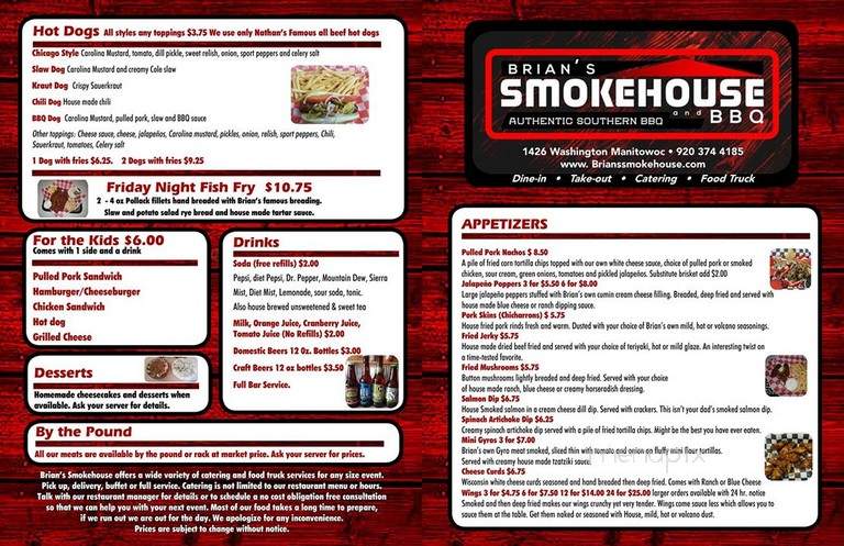 Brian's Smokehouse and BBQ - Manitowoc, WI