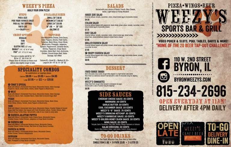 Weezy's Sports Bar & Grill - Byron, IL