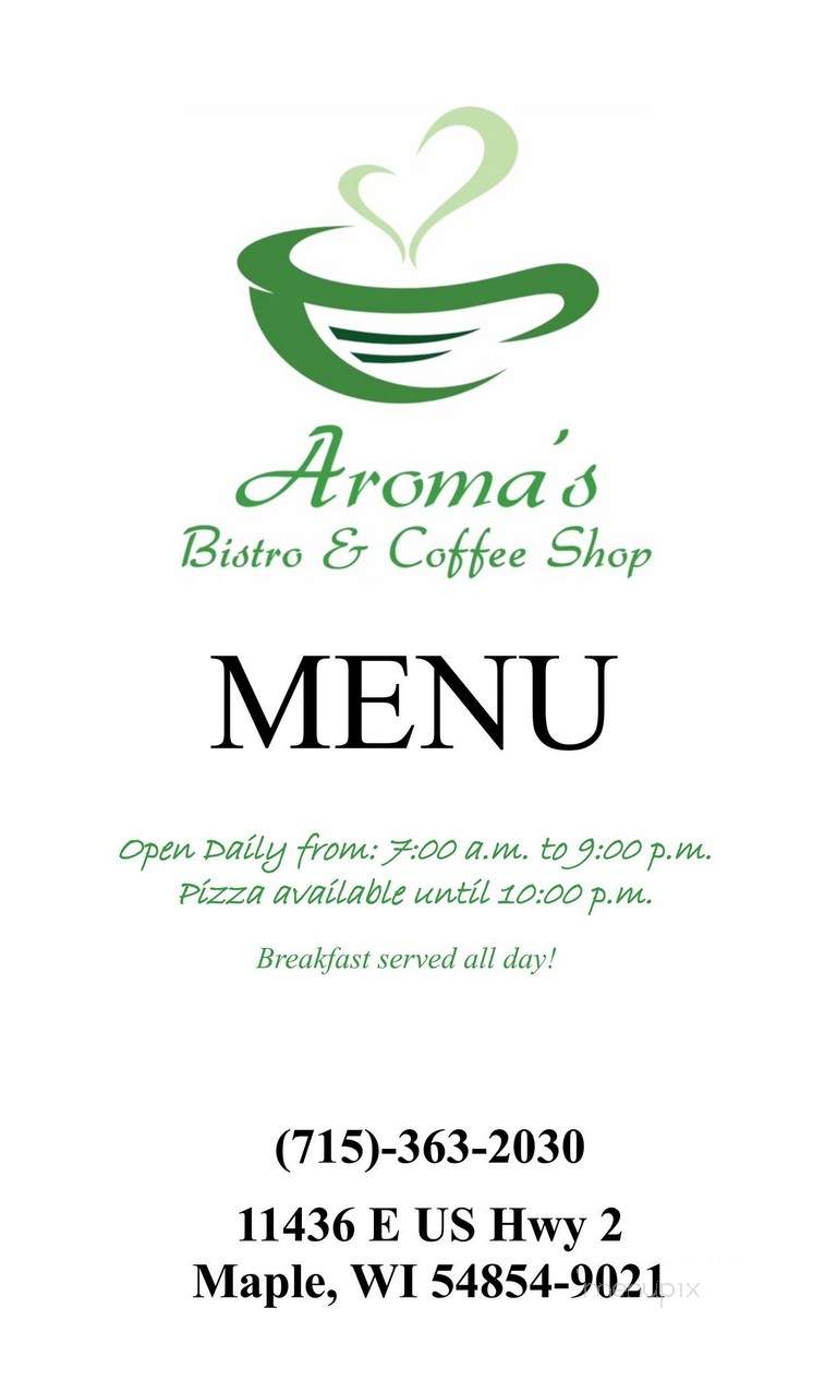 Aroma's Bistro - Maple, WI