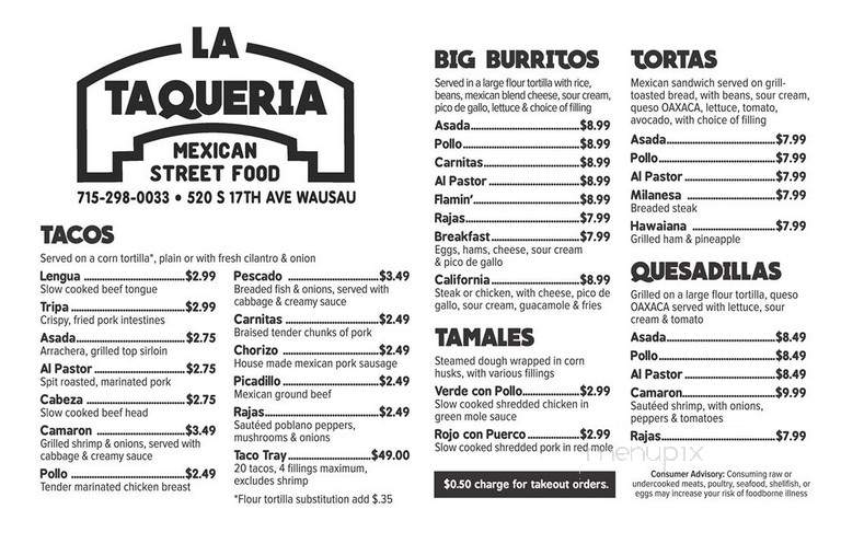 La Taqueria - Wausau, WI