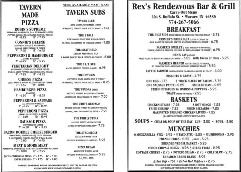 Rex's Rendezvous - Warsaw, IN