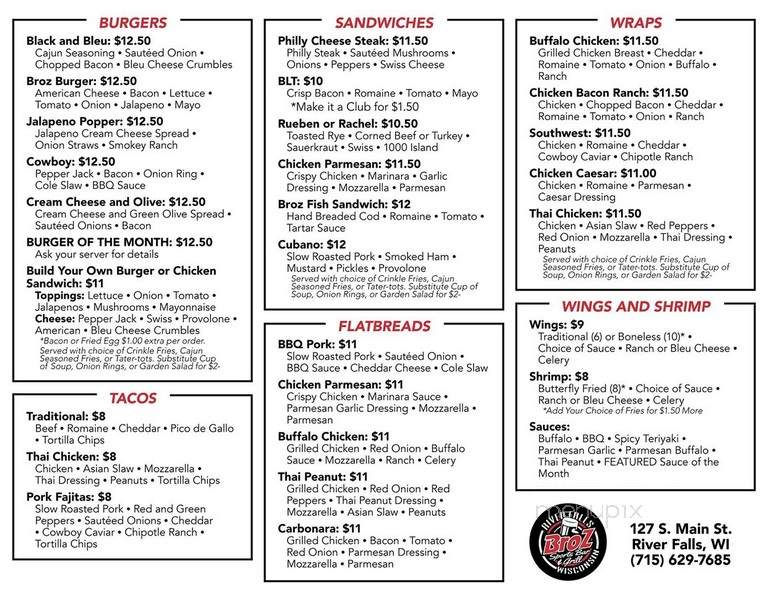 Broz Sports Bar & Grill - River Falls, WI