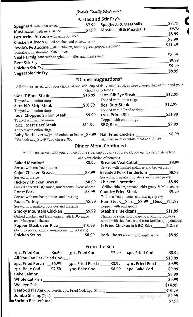 Jessie's Family Restaurant - Elkhorn, WI