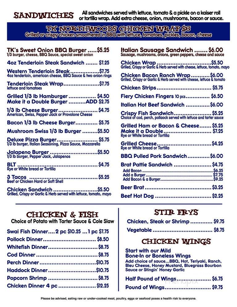 TK Bar & Grill - Manawa, WI