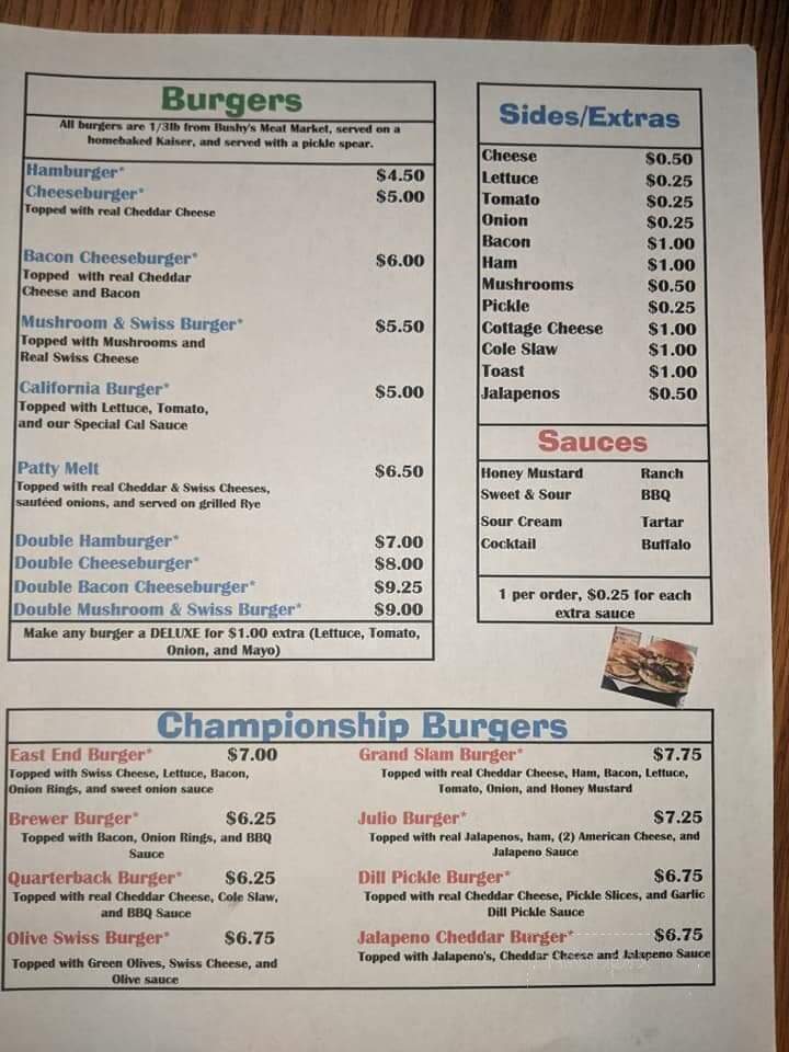 East End Bar - Independence, WI