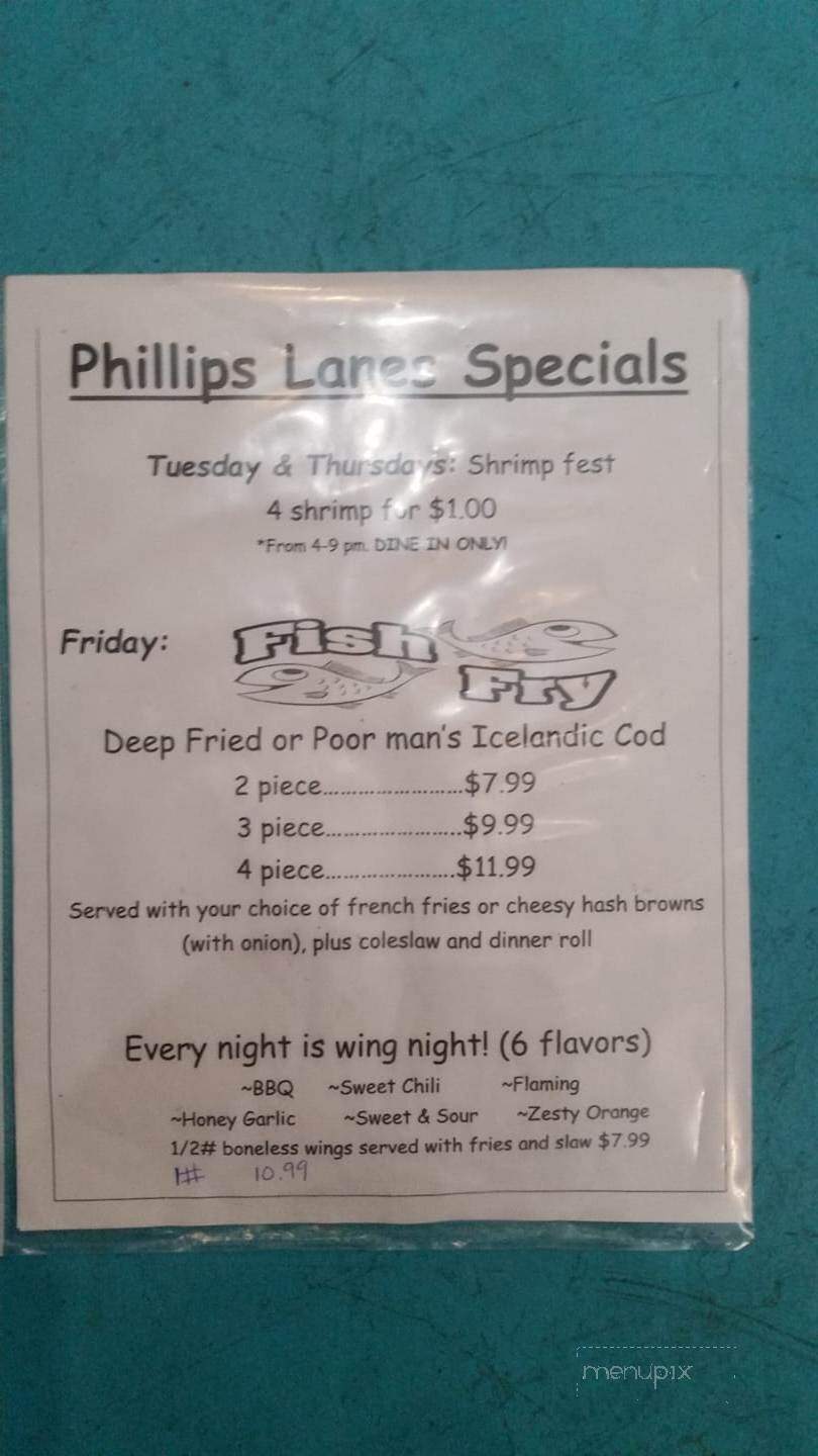 Phillips Lanes - Phillips, WI