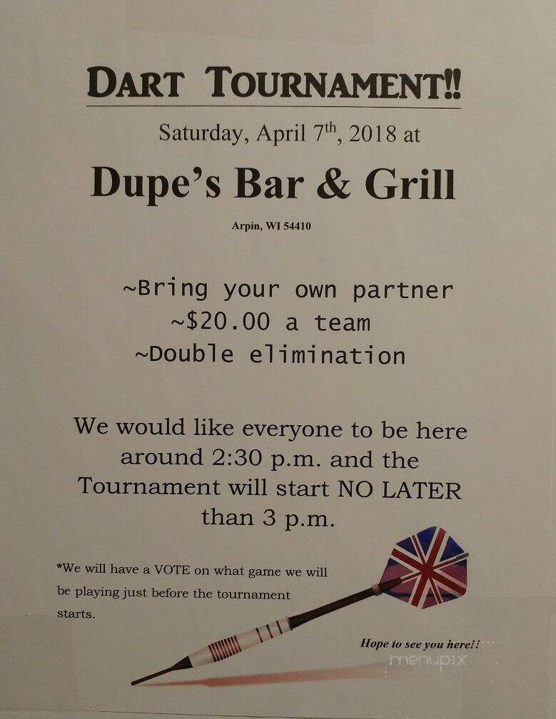 Dupe's Bar - Arpin, WI