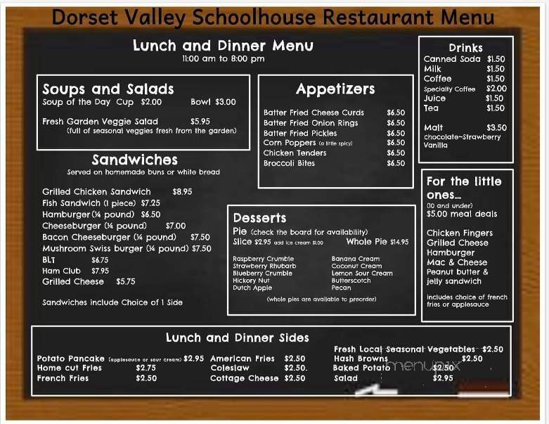 Dorset Valley School Restaurant - Wilton, WI