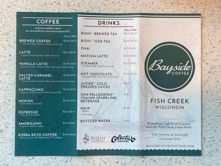 Bayside Coffee - Fish Creek, WI