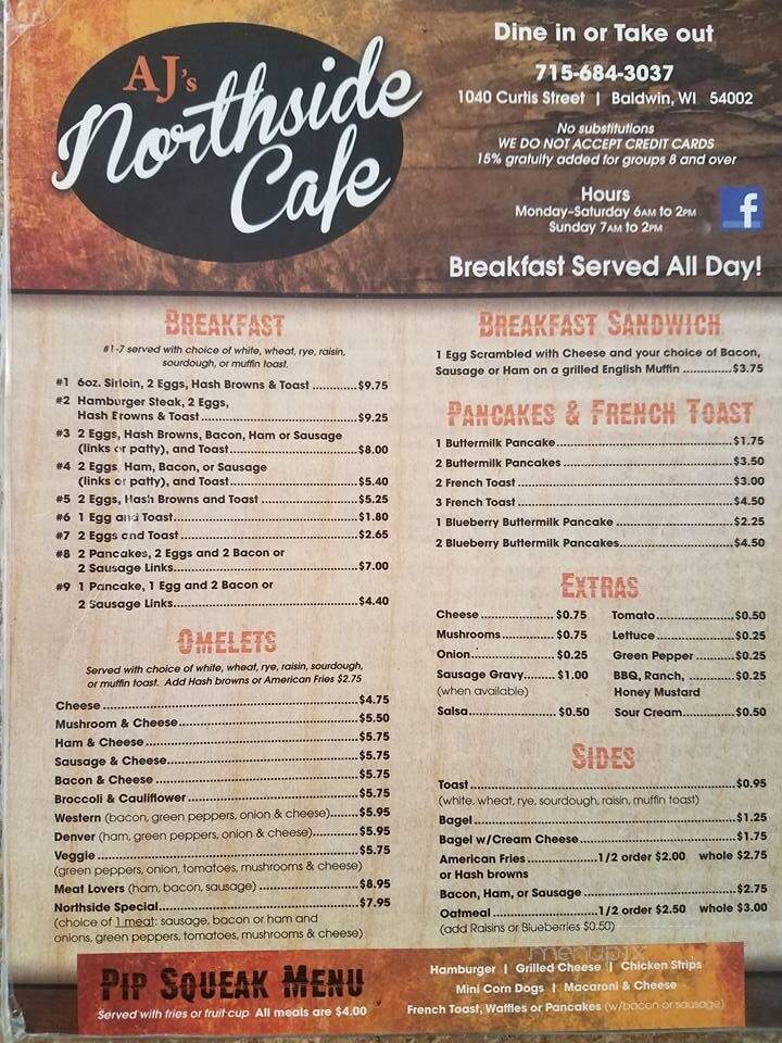 AJ's Northside Cafe - Baldwin, WI