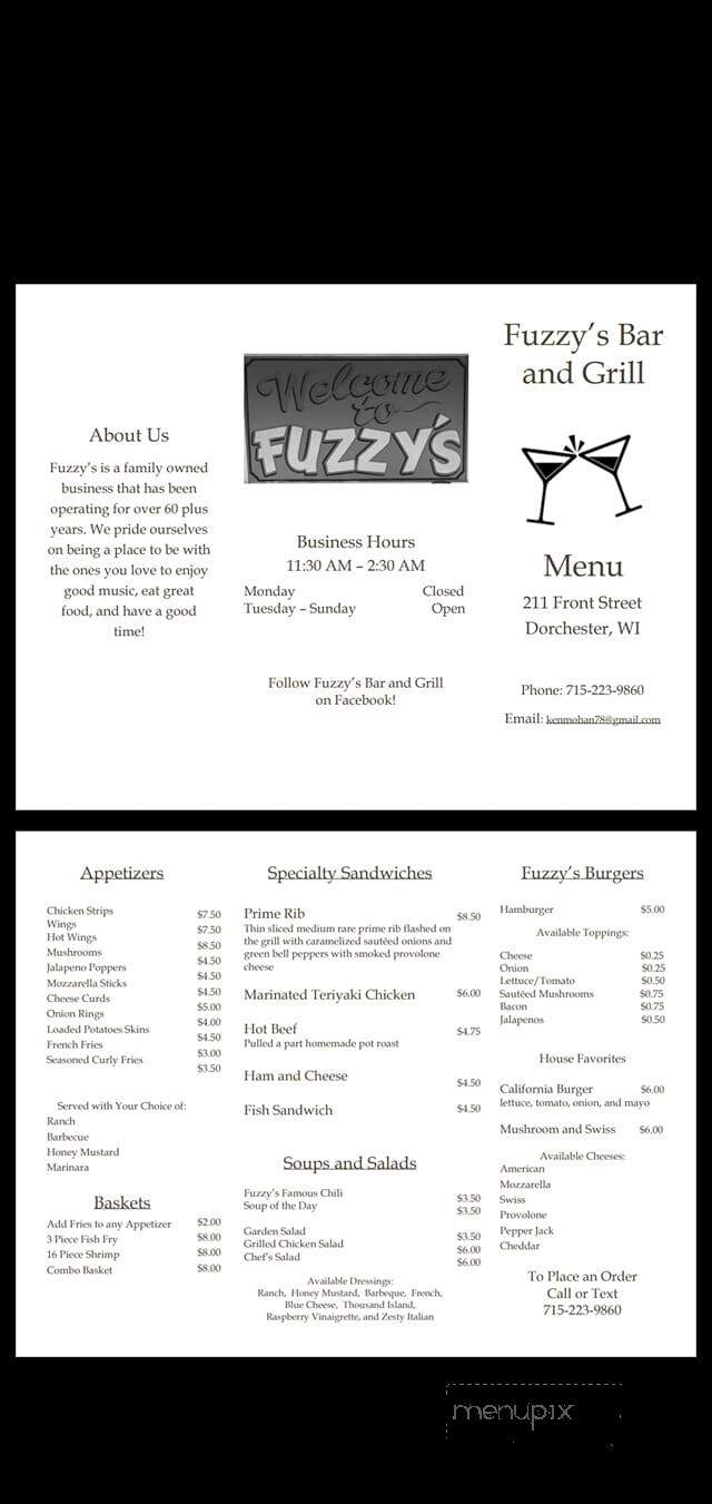 Fuzzy's Bar - Dorchester, WI