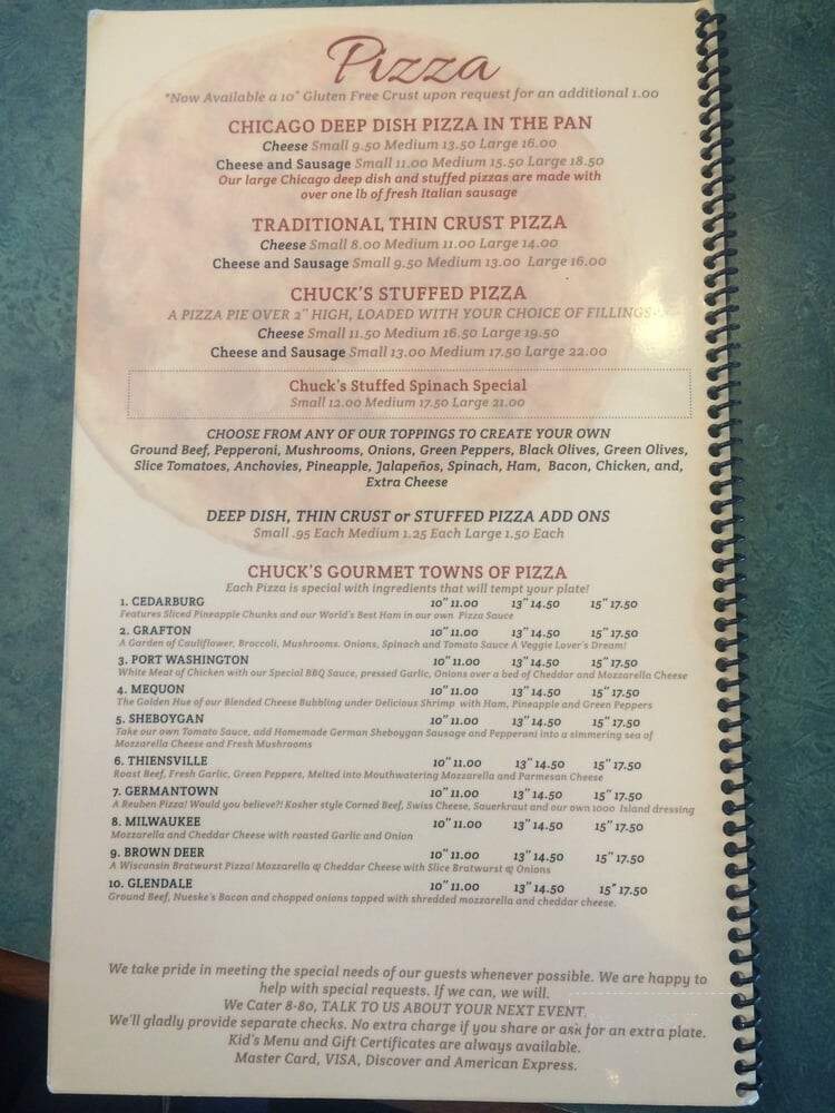 Chuck's Place-Family Restaurant - Thiensville, WI