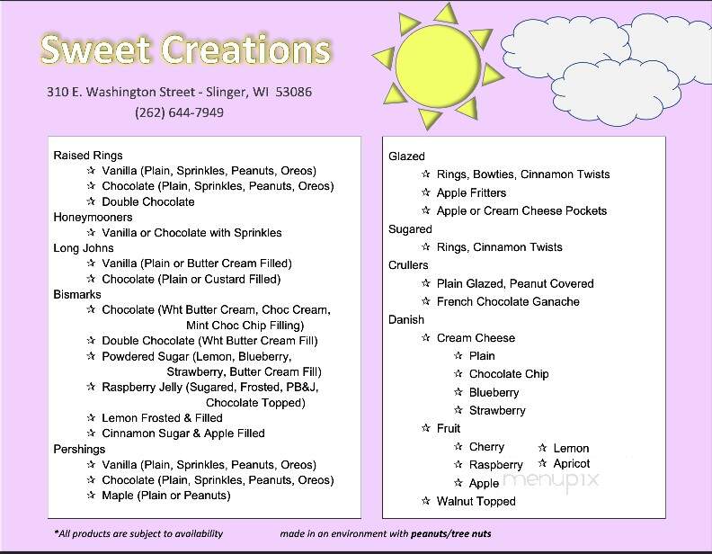 Sweet Creations Village Bakers - Slinger, WI