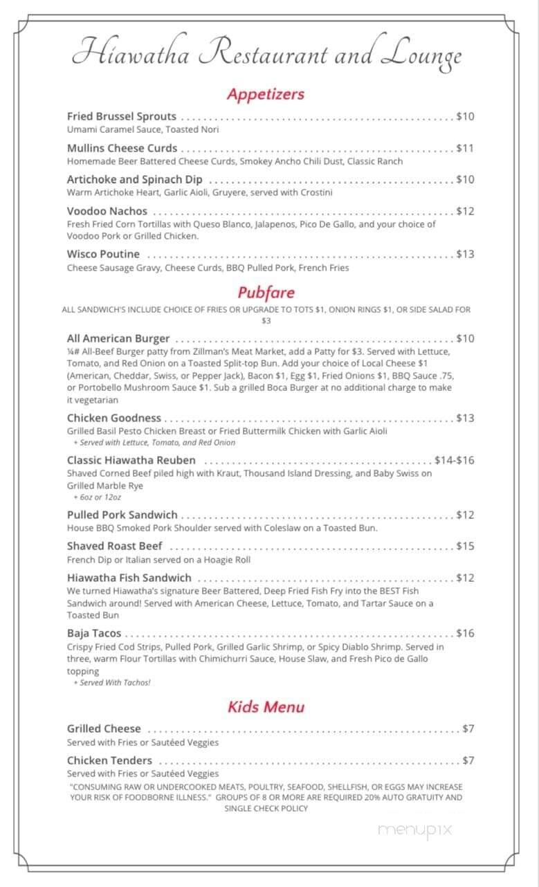 Hiawatha Restaurant & Lounge - Wausau, WI