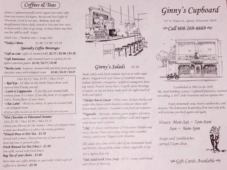 Ginny's Cupboard - Sparta, WI