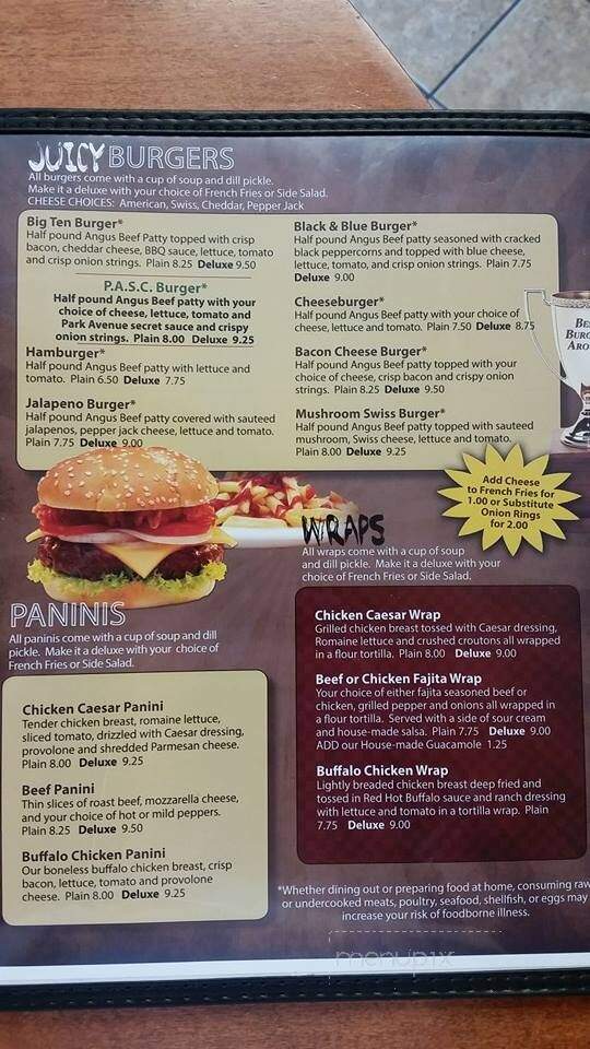 Park Avenue Sports Cafe - Beaver Dam, WI