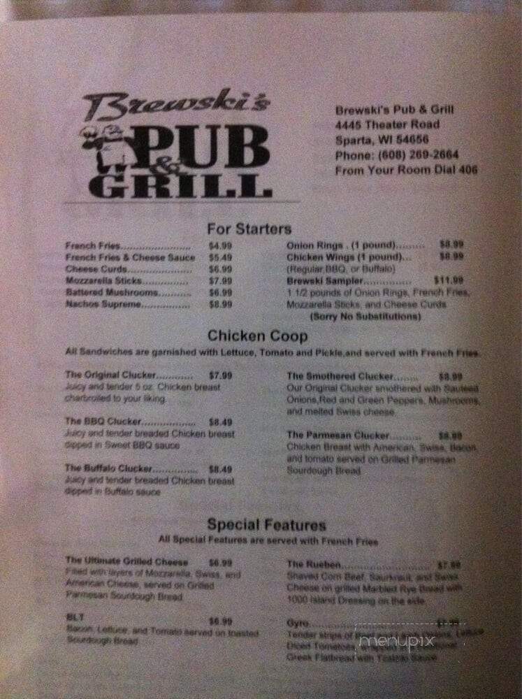 Brewski's Pub & Grill - Sparta, WI