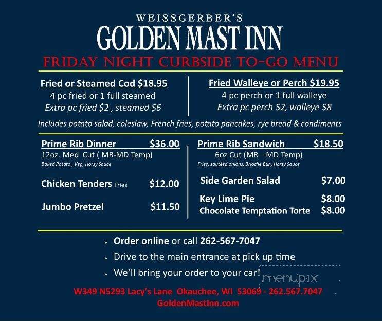 Weissgerber's Golden Mast Inn - Watertown, WI