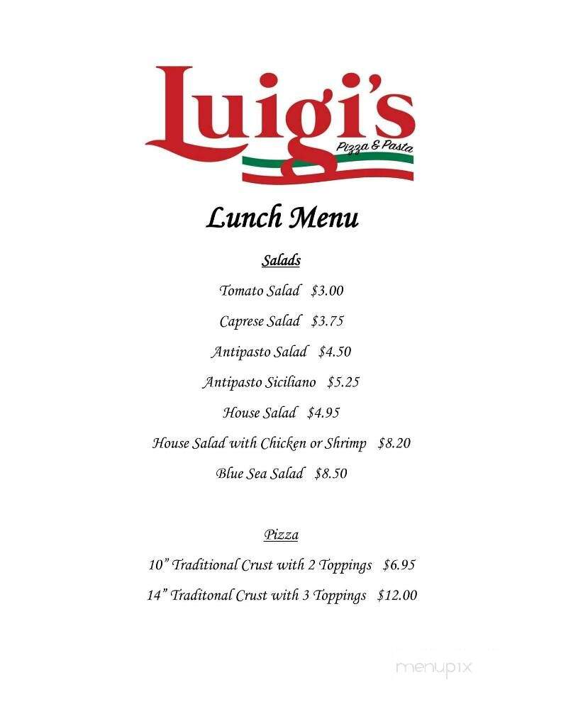 Luigi's Pasta & Pizza - Shawano, WI