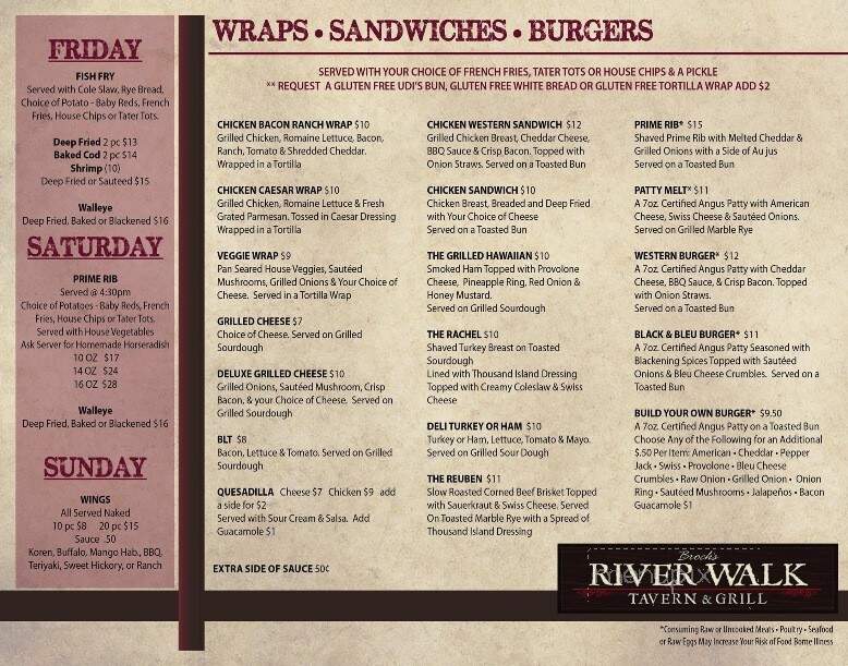 Brock's Riverwalk Tavern and Grill - Fort Atkinson, WI