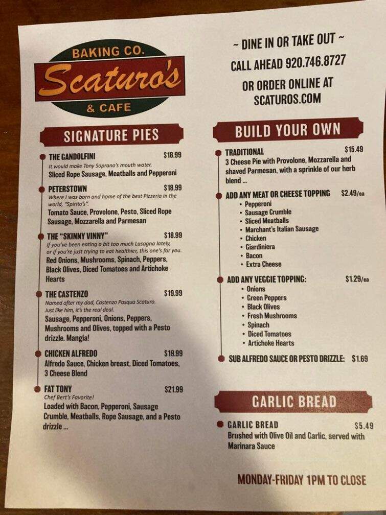 Scaturo's Baking Co & Cafe - Sturgeon Bay, WI