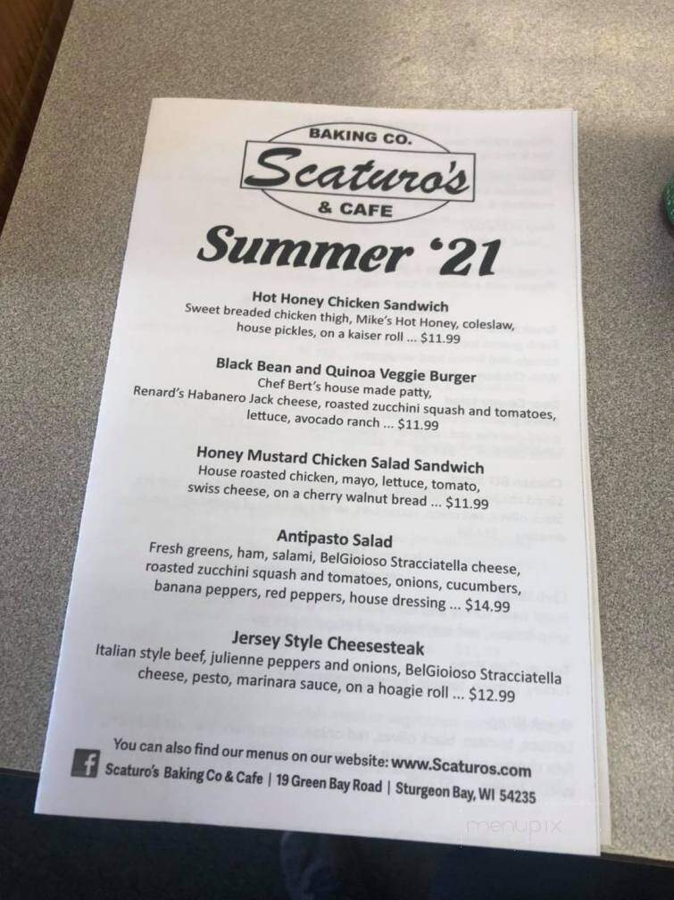 Scaturo's Baking Co & Cafe - Sturgeon Bay, WI