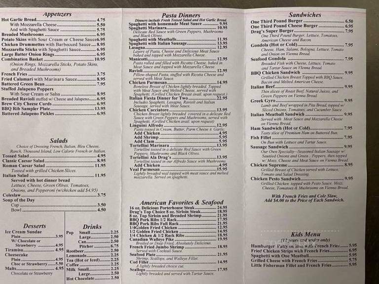 Drag's Restaurant - Rice Lake, WI