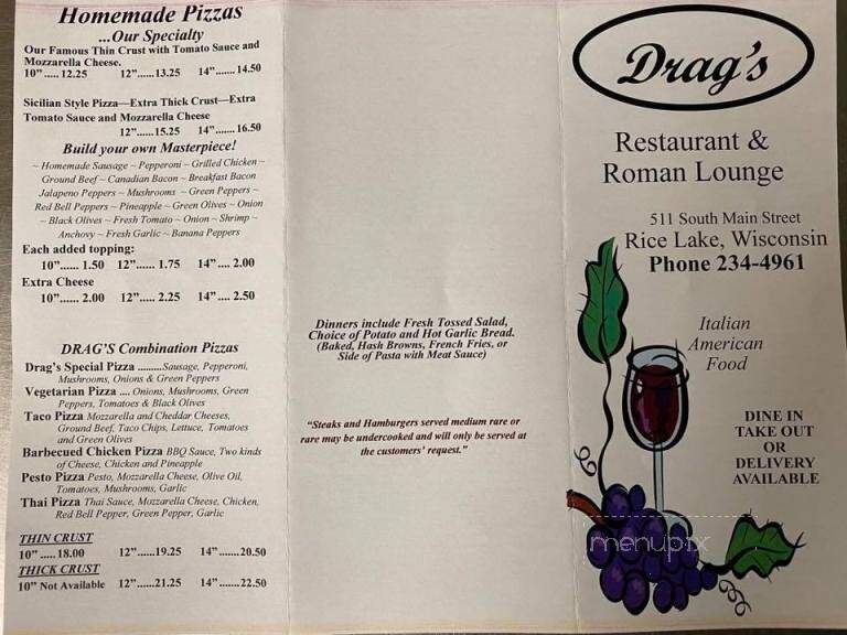 Drag's Restaurant - Rice Lake, WI