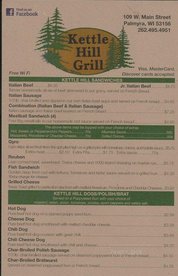 Kettle Hill Grill - Palmyra, WI