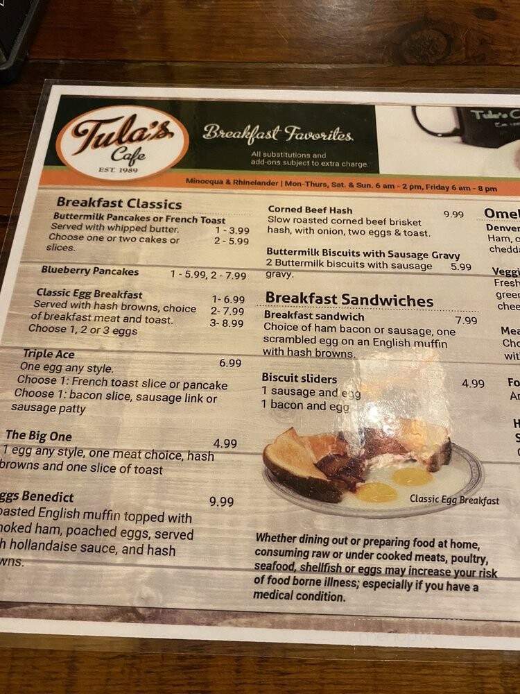 Tula's Cafe - Minocqua, WI