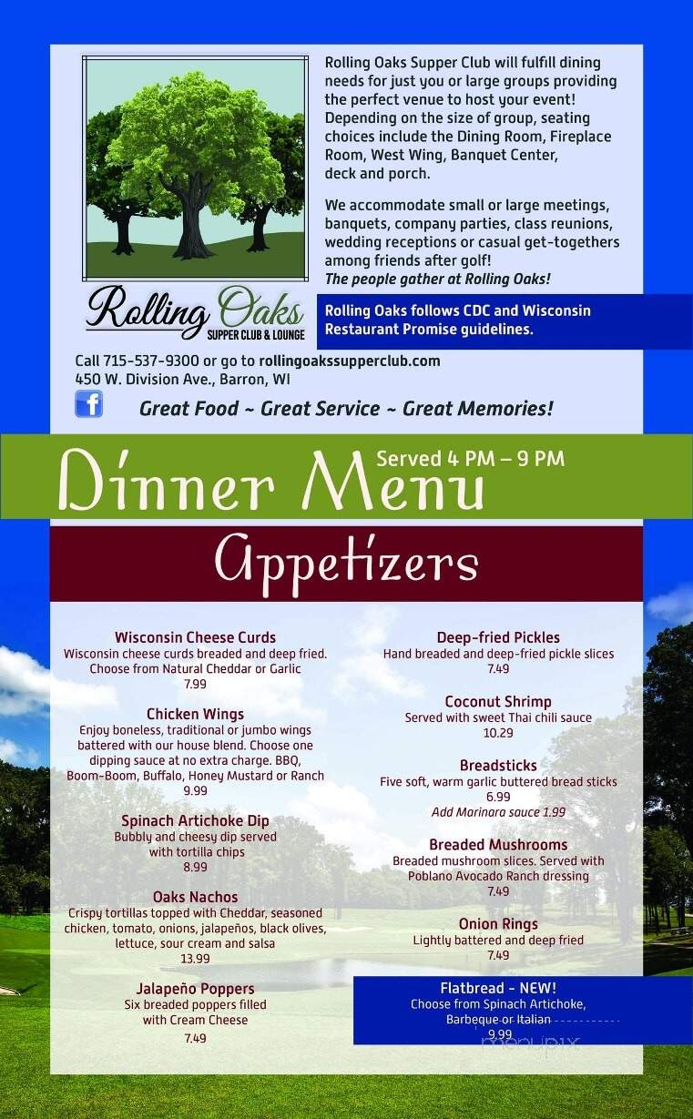 Rolling Oaks Restaurant - Barron, WI