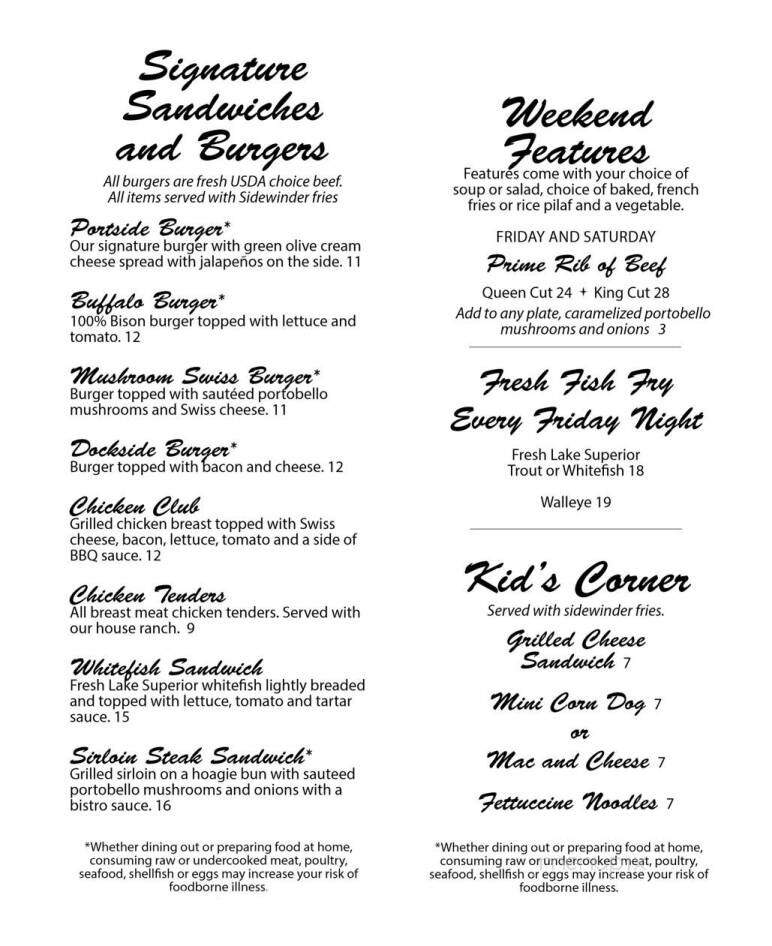 Portside Bar & Restaurant - Bayfield, WI