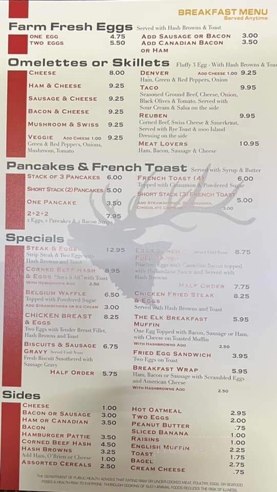 Elk Restaurant - Elkhorn, WI