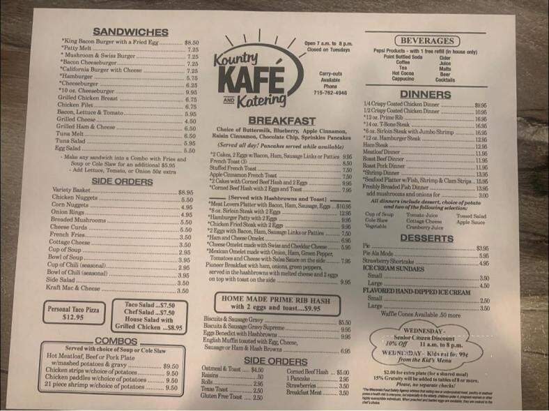 Kountry Kafe - Fifield, WI