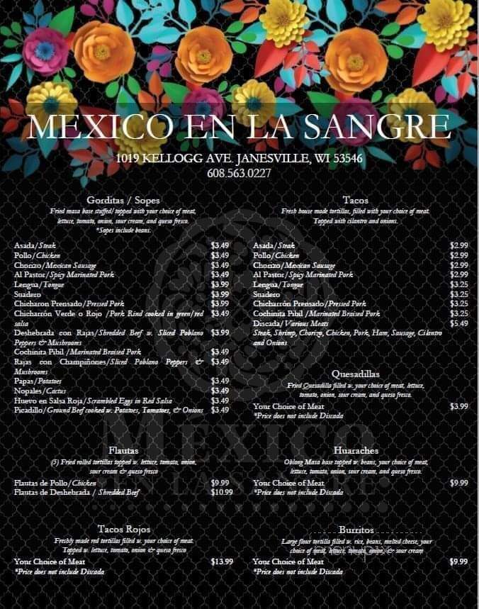 Mexico En La Sangre - Janesville, WI