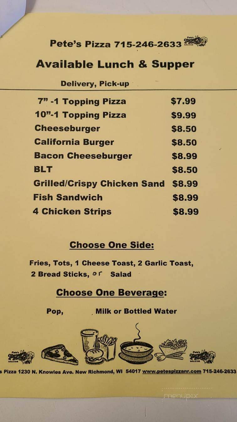 Pete's Pizza - New Richmond, WI