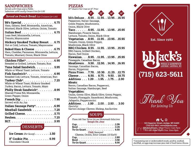 B B Jacks - Antigo, WI