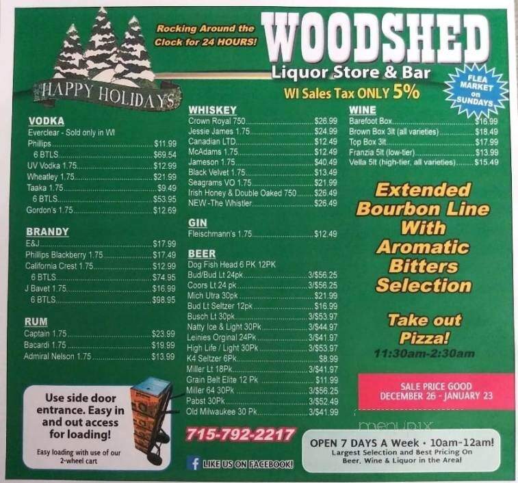 Woodshed Pizza Liquor Store - Hager City, WI