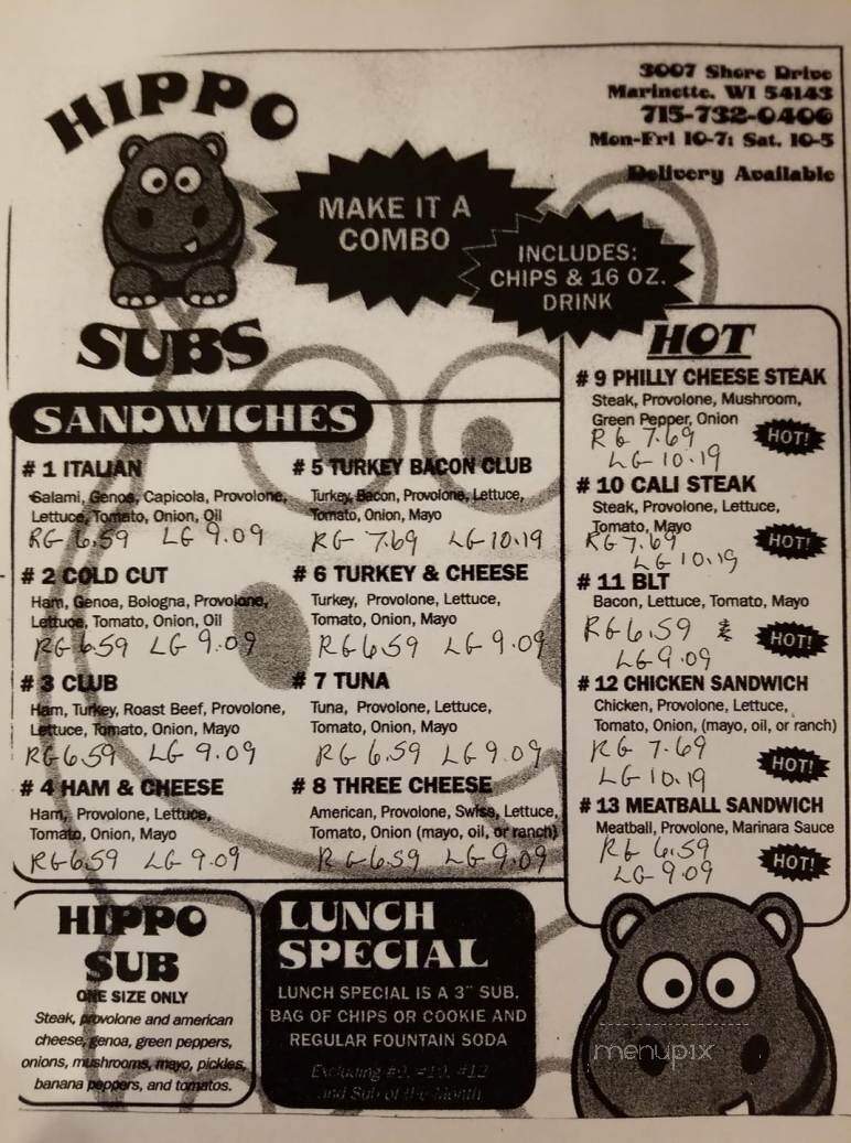 Hippo Subs - Marinette, WI