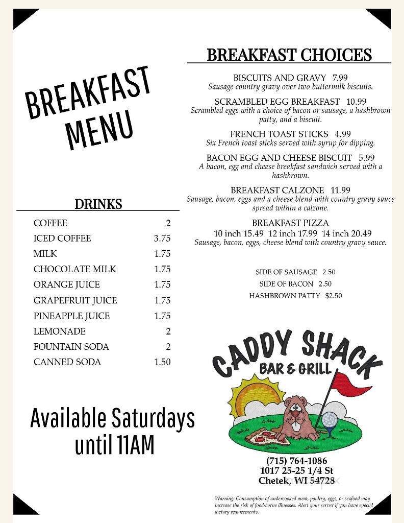 Caddy Shack Bar & Grill - Chetek, WI