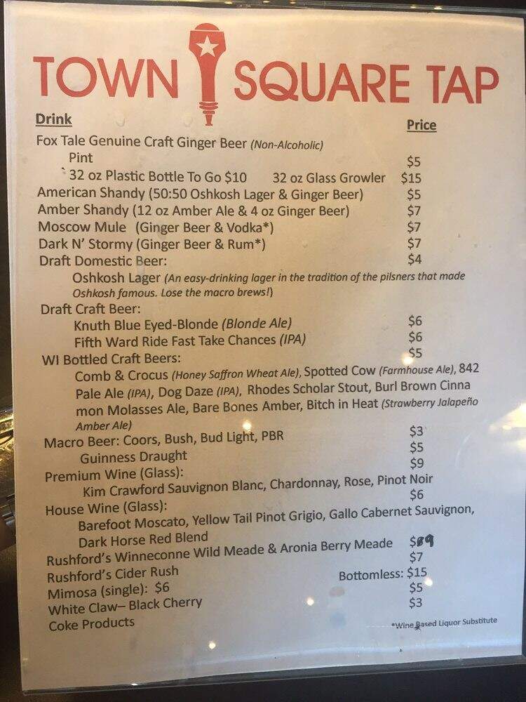 Town Square Tap - Green Lake, WI