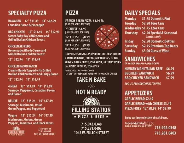 Filling Station Pizza & Beer - Waupaca, WI